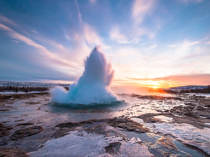 Islandia. Agua caliente de Geyser
